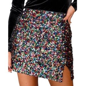 Fairy Lights Sequin Skirt